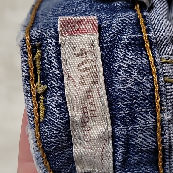 SOLD! Vintage Levi's 504 Slouch Flare Super Distressed/Destroyed Jeans - Picture 10 of 12